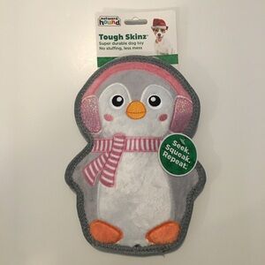 NEW Dog Toy Penguin with Squeaker Outward Hound Tough Skins Durable